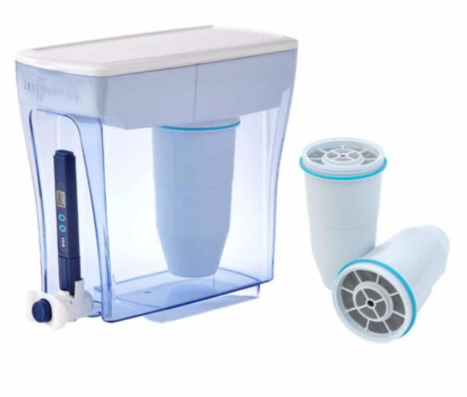 Startpaket - ZeroWater vattenfilterkanna 5,4 liter med 3 filter